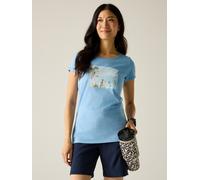 Regatta Breezed T-Shirt für Damen, Cotton Blau, Größe: 34