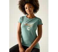 Regatta Regatta Breezed T-Shirt für Damen, Cotton Grün, Größe: 50