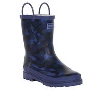 Regatta Unisex Kinder Minnow Junior Gummistiefel Stiefelette, Dunkles Denim-Tarnmuster, 40 2/3 EU