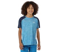 Regatta Unisex Kinder Takson II' Active with Airflow Mesh T-Shirts/Polo-Hemden/Westen, Blaues Aster/Benzin, 128
