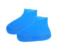 Regen, schnee und sandbeständige Latex Überschuhe für Outdoor Reisen an regnerischen Tagen mit verdickten Schuhüberzügen, Silikon Protektoren, schwarze wasserdichte Überschuhe, rutschfeste Latex
