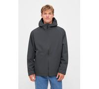 Regen- und Matschjacke DERBE "Deutby", Herren, Gr. S, blau (navy schwarz), Obermaterial: 100% Polyester; Futter: 100% Polyester, normal, Raglanärmel Bündchen, Jacken, Moderne Funktionsmaterialien, was
