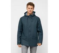 Regen- und Matschjacke DERBE "Passby", Herren, Gr. XL, blau (navy, navy), Obermaterial: 100% Polyester; Futter: 100% Baumwolle; Ärmelfutter: 100% Polyester, normal, Jacken, Wasserabweisend, winddicht,