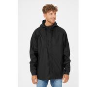 Regen- und Matschjacke DERBE "Passby_plain", Herren, Gr. S, schwarz (jet schwarz), Obermaterial: 100% Polyester; Futter: 100% Polyester, Basic, normal, Bündchen, Jacken, wasserabweisend, winddicht, Ka