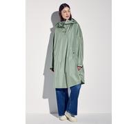 Regen- und Matschjacke STREET ONE, Damen, Gr. onesize, grün (light mint grün), Stoff, 100% Polyester, unifarben, normal knielang, ohne Ausschnitt, Bündchen, Jacken, wasserabweisend (45766464-0) light 