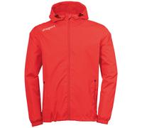 Regen- und Matschjacke UHLSPORT "Regenjacke ESSENTIAL Kids", Jungen, Gr. 140, rot (rot, weiß), Obermaterial: 100% Polyester PES., Jacken (29529938-140) rot, weiß