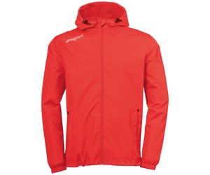 Regen- und Matschjacke UHLSPORT "Regenjacke ESSENTIAL Kids", Jungen, Gr. 140, rot (rot, weiß), Obermaterial: 100% Polyester PES., Jacken (29529938-140) rot, weiß