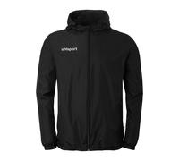 Regen- und Matschjacke UHLSPORT "Regenjacke Essential Rainjacket Kids", Jungen, Gr. 128, schwarz (schwarz, weiß), Obermaterial: 100% Polyester Pol. recyc.., Jacken (97491964-128) schwarz, weiß