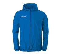 Regen- und Matschjacke UHLSPORT "Regenjacke Essential Rainjacket Kids", Jungen, Gr. 140, blau (azurblau, weiß), Obermaterial: 100% Polyester Pol. recyc.., Jacken (30158830-140) azurblau, weiß