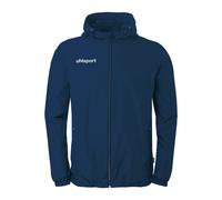 Regen- und Matschjacke UHLSPORT "Regenjacke Essential Rainjacket Kids", Jungen, Gr. 164, blau (marine, weiß), Obermaterial: 100% Polyester Pol. recyc.., Jacken (70382149-164) marine, weiß