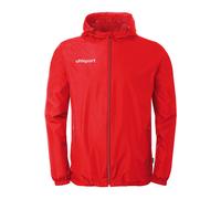 Regen- und Matschjacke UHLSPORT "Regenjacke Essential Rainjacket Kids", Jungen, Gr. 164, rot (rot, weiß), Obermaterial: 100% Polyester Pol. recyc.., Jacken (43569433-164) rot, weiß