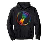 Regenbogen Djembe-Trommel für LGBTQ Djembe Musiker Stolz Pullover Hoodie