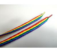 Regenbogen Schnürsenkel Paar, shoe laces rainbow pride gay lesbian LSBTQ, NEU