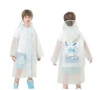 Regencape Kinder, Regenponcho Kinder Wiederverwendbar Wasserdicht Regenschutz - Regenmantel Regenanzug Leichter Unisex Regenjacken Regenponchos Fahrrad Regenumhang Regenjacke 2-14 Jahre