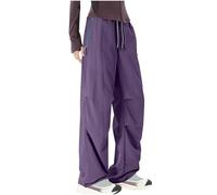 Regenhose Damen Skihose Outdoor Leggings Wandern Fashion Cargo Weste Damen Waterproof Wanderausrüstung Reisehose Flugzeug Wanderhose Winterwanderhosen Hose Mädchen 164 Teenager Lila M
