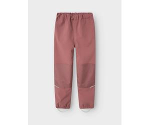 Regenhose NAME IT "NKNALFA PANT SOLID NOOS", Mädchen, Gr. 128, N-Gr, rosa (wistful mauve), Softshell, Obermaterial: 96% Polyester, 4% Elasthan, unifarben, regular fit normal, Hosen Regenhose (63779865