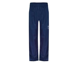 Regenhose TROLLKIDS "KIDS TROLLTUNGA PANTS", Mädchen, Gr. 104, N-Gr, blau (navy), Web, Obermaterial: 100% Polyamid, unifarben, Basic lang, Hosen Regenhose, mit Innentasche, wasserdicht, atmungsaktiv (