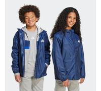 Regenjacke ADIDAS SPORTSWEAR "KIDS", Mädchen, Gr. 152, blau (dunkelblau), Obermaterial: 100% Polyester, normal, Jacken Regenjacke (79133266-152) dunkelblau
