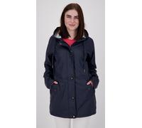 Regenjacke ANKERGLUT "Friesennerz ANKERGLUT HVN", Damen, Gr. 36 (S), blau (navy), Obermaterial: 100% Polyurethan; Futter: 100% Polyester, figurumspielend, gerader Abschluss mit Druckknopf, Jacken Rege