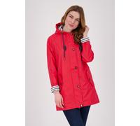 Regenjacke ANKERGLUT "Friesennerz ankerglutbucht Regenmantel, Longjacket", Damen, Gr. 36/38 (M), rot, Web, Obermaterial: 100% Polyurethan. Futter: 100% Polyester, figurumspielend hüftbedeckend, gerade