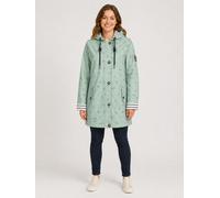 Regenjacke ANKERGLUT "Friesennerz ankerglutbucht Regenmantel, Longjacket", Damen, Gr. 36 (S), grau, Web, Obermaterial: 100% Polyurethan. Futter: 100% Polyester, figurumspielend hüftbedeckend, gerader