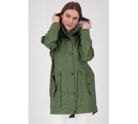Regenjacke ANKERGLUT "Friesennerz ankerglutliebe WOMEN", Damen, Gr. 34 (XS), grün (dunkelgrün), Obermaterial: 100% Polyurethan; Futter: 100% Polyester, casual, figurumspielend, Langarm gerader Abschlu