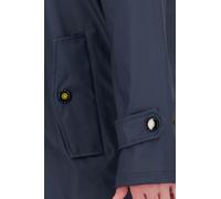 Regenjacke ANKERGLUT "Friesennerz ankerglutliebe WOMEN", Damen, Gr. 36 (S), blau (navy), Web, Obermaterial: 100% Polyurethan. Futter: 100% Polyester, figurumspielend hüftbedeckend, gerader Abschluss m