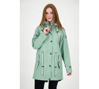 Regenjacke ANKERGLUT "Friesennerz ankerglutliebe WOMEN", Damen, Gr. 36 (S), grau, Obermaterial: 100% Polyurethan; Futter: 100% Polyester, figurumspielend, gerader Abschluss mit Druckknopf, Jacken Rege