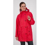 Regenjacke ANKERGLUT "Friesennerz ankerglutliebe WOMEN", Damen, Gr. 48 (XL), rot, Obermaterial: 100% Polyurethan; Futter: 100% Polyester, figurumspielend, gerader Abschluss mit Druckknopf, Jacken Rege