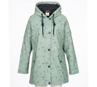 Regenjacke ANKERGLUT "Friesennerz ankerglutsea Regenmantel, Longjacket", Damen, Gr. 50 (XL), grau, Web, Obermaterial: 100% Polyurethan. Futter: 100% Polyester, figurumspielend hüftbedeckend, gerader A