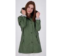 Regenjacke ANKERGLUT "Friesennerz ANKERGLUTZAUBER", Damen, Gr. 36 (S), grün (olive), Web, Obermaterial: 100% Polyurethan. Futter: 100% Polyester, figurumspielend hüftbedeckend, gerader Abschluss mit D