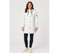 Ankerglut Damen Friesennerz Regenmantel Kapuze Wasserdicht Wetterfest Windbreaker Übergangsjacke #ankerglutzauber Regenjacke, White, 36