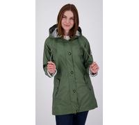 Regenjacke ANKERGLUT "Friesennerz WIZZARD PEAK WOMEN UMBR", Damen, Gr. 50 (XL), grün, Obermaterial: 100% Polyurethan; Futter: 100% Polyester, figurumspielend, gerader Abschluss mit Druckknopf, Jacken