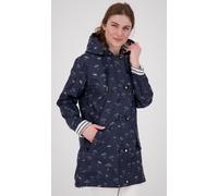 Regenjacke ANKERGLUT "Friesennerz WIZZARD PEAK WOMEN UMBR", Damen, Gr. 54 (XXL), blau (navy), Obermaterial: 100% Polyurethan; Futter: 100% Polyester, figurumspielend, gerader Abschluss mit Druckknopf,