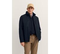 Regenjacke BUGATTI "Rainseries", Herren, Gr. 54, blau (390, marine), 100% Polyester, unifarben, regular fit, Manschette, Jacken, Regular Fit mit Kapuze & Stehkragen (52833619-54) 390, marine