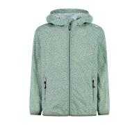 Regenjacke CMP "KID G JACKET RAIN FIX HOOD", Kinder, Gr. 110, grün (jade), Web, Obermaterial: 100% Polyester, hoch geschlossener Ausschnitt, Jacken Regenjacke, sportlich, für Jugendliche, mit Kapuze,
