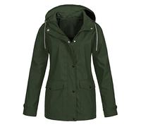 Regenjacke Damen Einfarbig Wasserdichte Softshelljacke Gefüttert mit Gestreift Stanzjacke Atmungsaktive Übergangsjacke Leichte Kapuzenjacke Reißverschluss Outdoorjacke Blitzangebote Des Tages