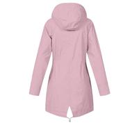 Regenjacke Damen Einfarbig Wasserdichte Softshelljacke Gefüttert mit Gestreift Stanzjacke Atmungsaktive Übergangsjacke Frühling Herbst Leichte Kapuzenjacke Reißverschluss Outdoorjacke S-5XL