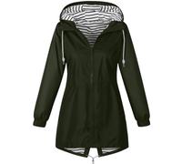 Regenjacke Damen Wasserdicht Jacke Regenmantel Leichte Regenjacken Faltbar Dünne Windbreaker Wanderjacke Blouson Jacken Outdoorjacke Übergangsjacke mit Kapuze Softshelljacke Regenponcho Regen Mäntel