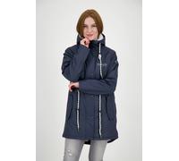 Regenjacke DEPROC ACTIVE "Friesennerz ELLESMERE II CLASSIC", Damen, Gr. 40/42 (M), blau (navy), 100% Polyester, figurumspielend, gerader Abschluss mit Druckknopf, Jacken Regenjacke, auch in Großen Grö