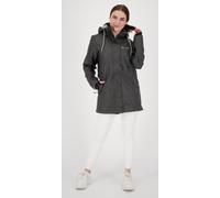 Regenjacke DEPROC ACTIVE "Friesennerz ELLESMERE WOMEN", Damen, Gr. 36/38 (M), blau (navy), Obermaterial: 100% Polyurethan;Futter: 100% Polyester, figurumspielend, gerader Abschluss mit Druckknopf, Jac