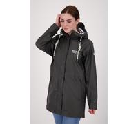 Regenjacke DEPROC ACTIVE "WOLGAST", Damen, Gr. 40/42 (M), grau (anthra), Web, 100% Polyester, unifarben, normal hüftbedeckend, mit Druckknopf, Jacken Regenjacke, auch in Großen Größen erhältlich (8646