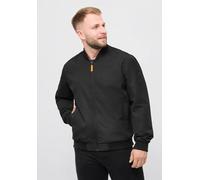 Regenjacke DERBE "Blousby", Herren, Gr. L, schwarz (jet schwarz_orange), Obermaterial: 100% Polyester. Futter: 100% Polyester, normal, Rundhals, elastischer Bund, Jacken Regenjacke, wasserabweisend, w