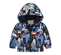 Regenjacke Kinder Wasserdicht 146/152 Mädchen Cartoon Aufdruck Softshelljacke Kinder Dünn Bunt Leichte Übergangsjacke Sommerjacke Leicht Outdoorjacke Jacke Sommer Windbreaker Kapuzenjacke