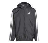 adidas Men's ESSENTIAL THREE STRIPES WINDBREAKER, Black/White, M