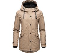 Regenjacke mit Kapuze "Lindraa" Taupe XXXL