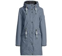 Regenjacke NEW VIEW "Lillie", Damen, Gr. XXL, rauchblau, Obermaterial: 100% Polyester PES., regular fit, Jacken Regenjacke, mit weitenregulierbarer Kapuze (26909164-XXL) rauchblau