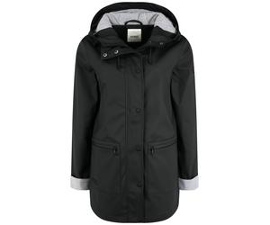 Regenjacke OXMO "Regenjacke OXBecky", Damen, Gr. M, schwarz, Obermaterial: 100% Polyurethan PU., Mäntel Regenjacke (28896868-M) schwarz
