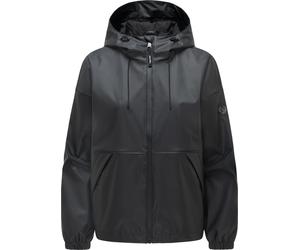 Regenjacke RAGWEAR "Cezzy Rainy", Damen, Gr. XS (34), schwarz, Obermaterial: 100% Polyester. Innenfutter: 100% Polyester, gerade hüftbedeckend, hoch geschlossener Ausschnitt, Ärmel ohne Ärmelschlitz e