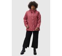 Regenjacke RAGWEAR "Marge" Gr. 4XL (48), rosa (dunkelrosa) Damen Jacken Lange warm gefütterter Winter Regenmantel (11701069-4XL)
